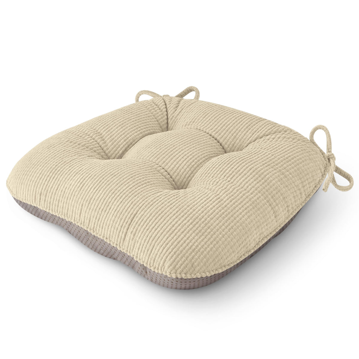 OVOV chair cushion with non-slip base keeps dining seating steady.
