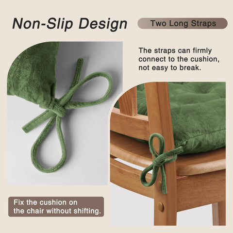 OVOV chair cushion strap-system demonstrates secure fit and prevents slipping.