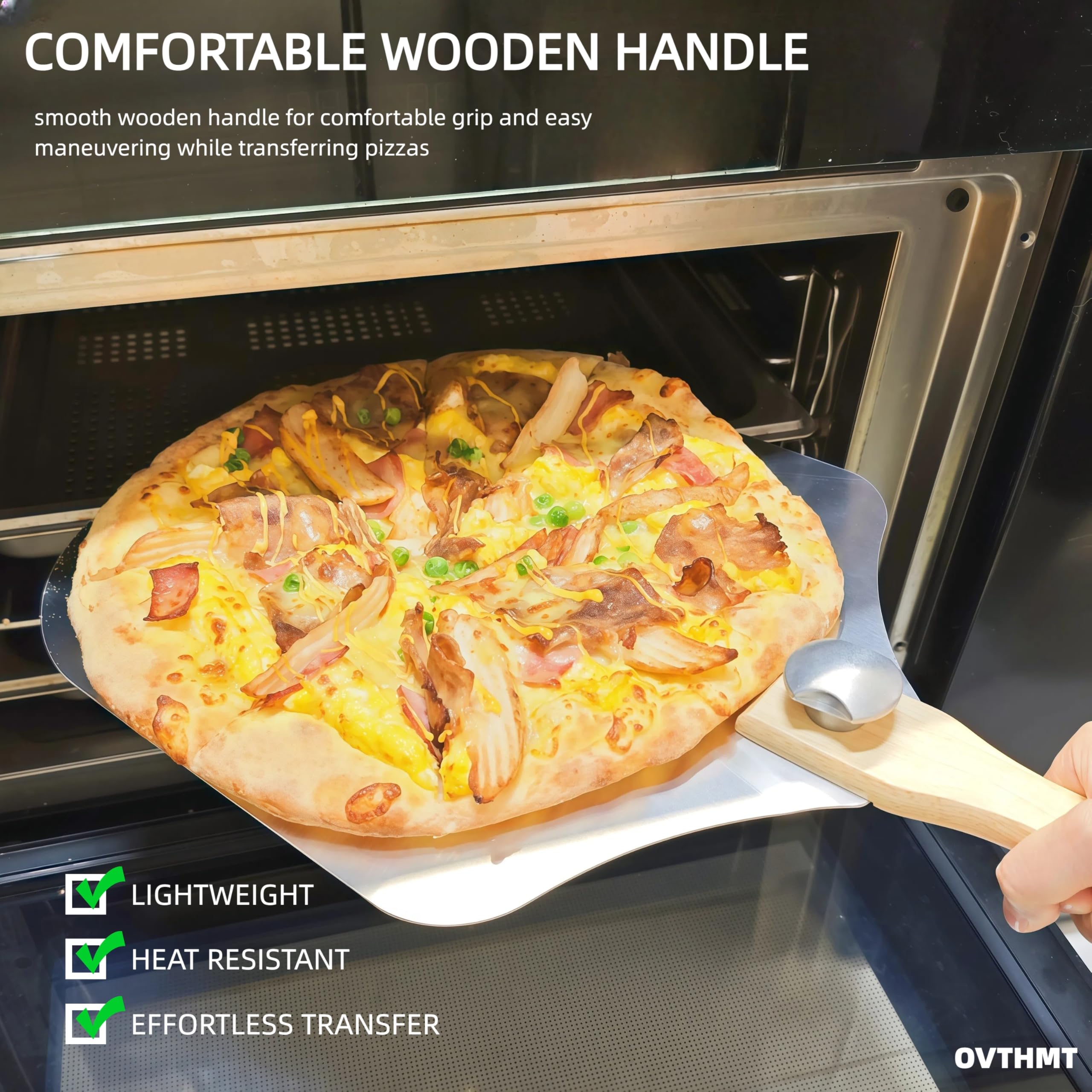 OVTHMT rocker blade for precise, effortless pizza slicing