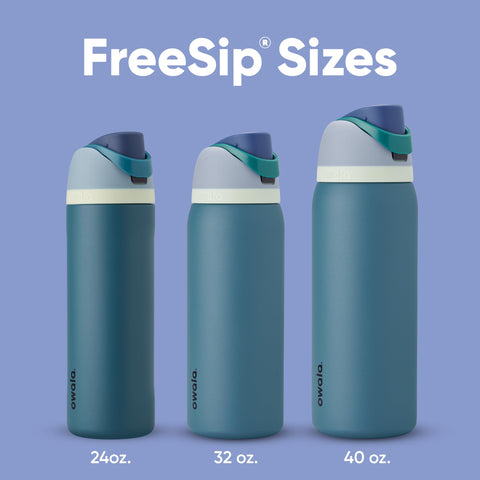 Owala FreeSip double-wall insulation keeps drinks cold longer.