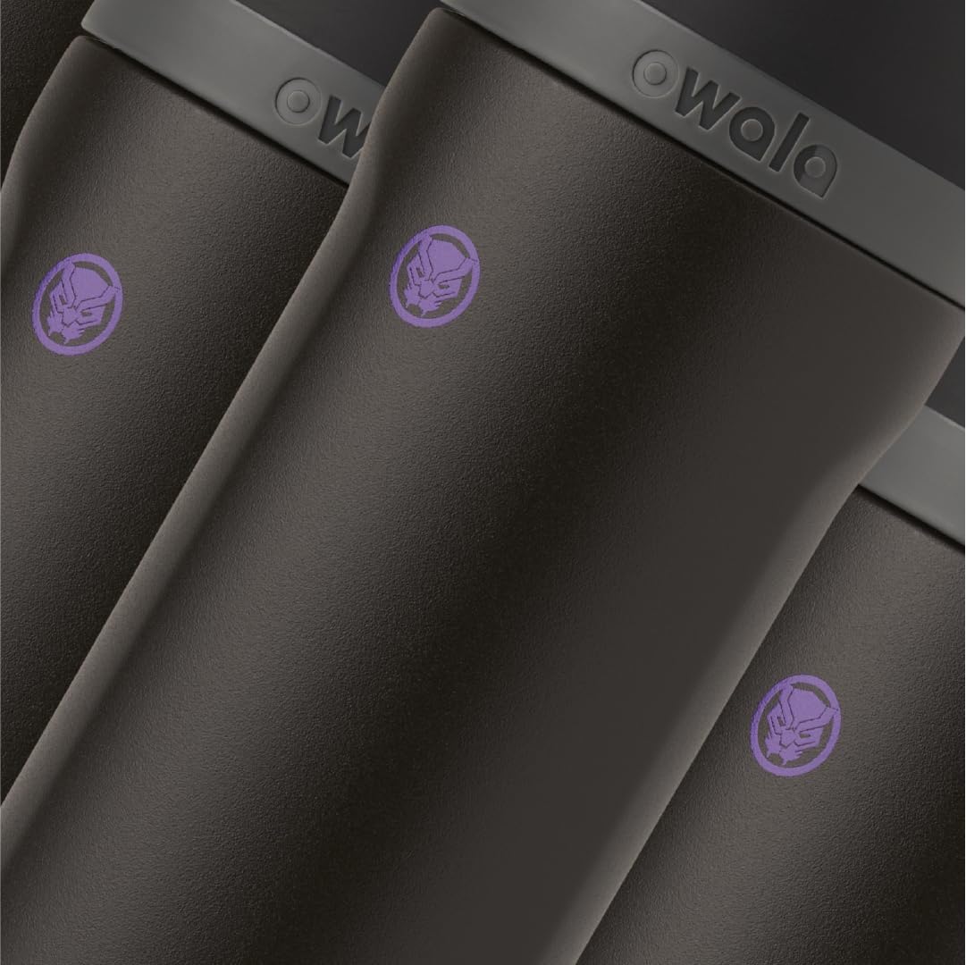 Owala Marvel FreeSip base fits most cup holders for travel ease.