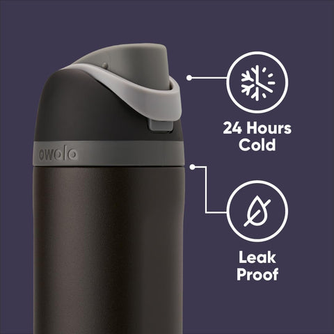 Owala Marvel FreeSip double-wall insulation keeps drinks cold for hours.