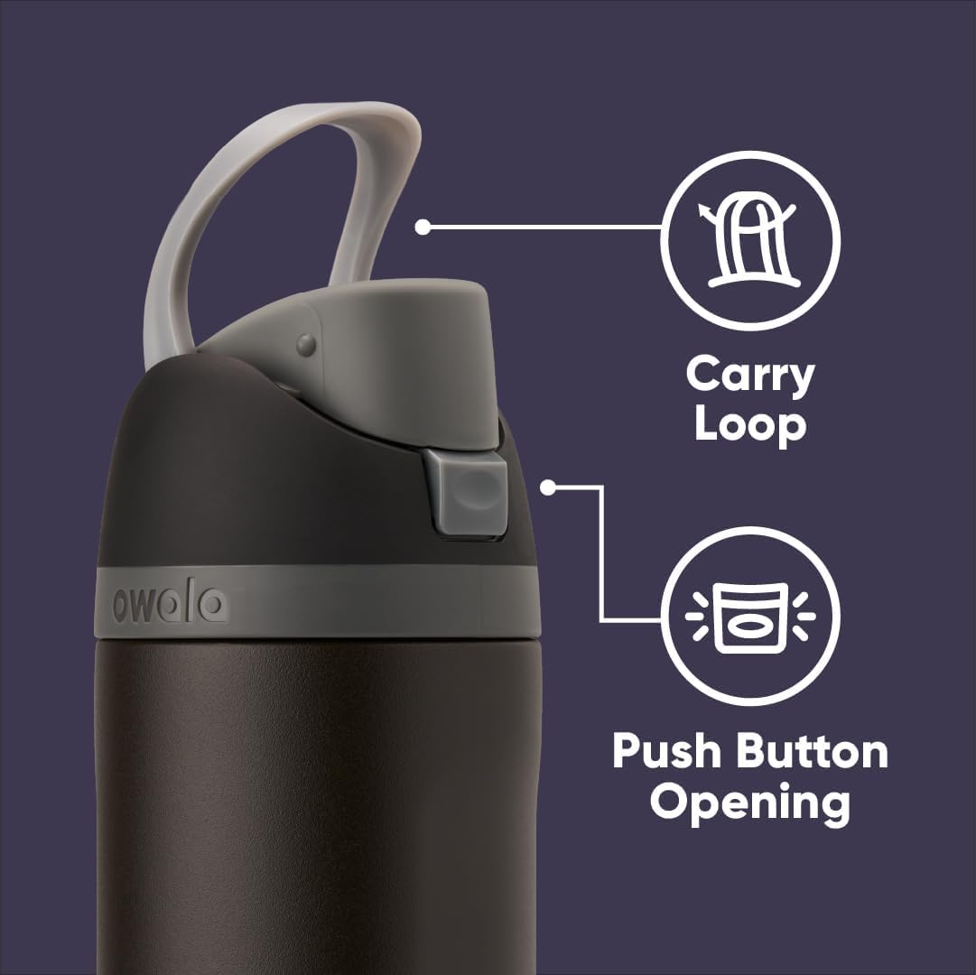 Owala Marvel FreeSip wide-mouth opening allows quick ice addition and cleaning.