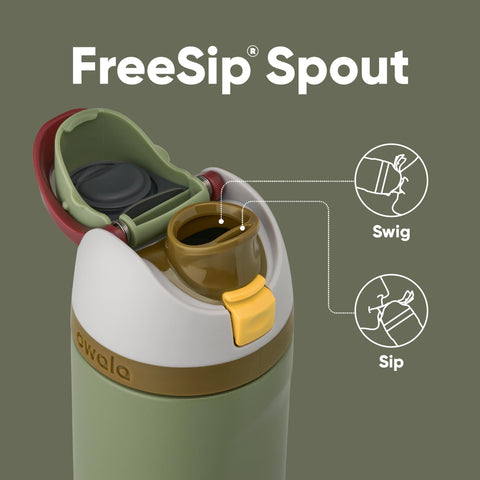 Owala Star Wars FreeSip bottle lid locking mechanism for secure travel.