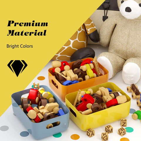 OWill green storage basket ideal for kids' toys and playful storage