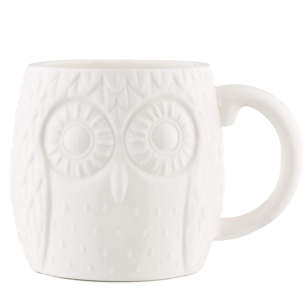 Owl Aisle oversized owl mug with embossed texture for a unique morning ritual