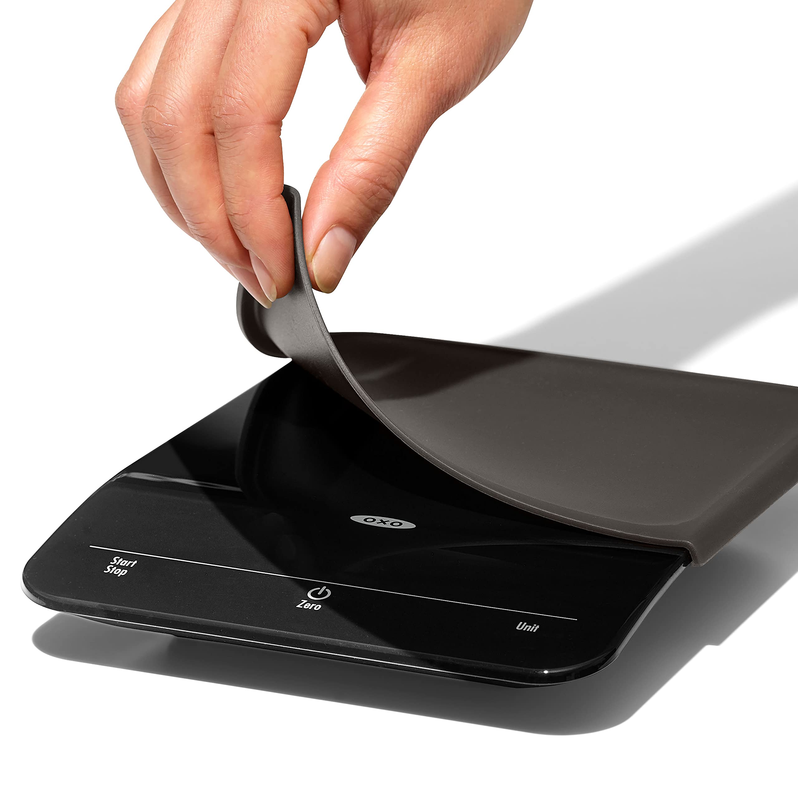 OXO Brew scale used for coffee measurements