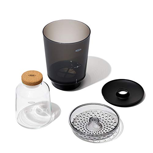 OXO Brew Compact Cold Brew container yields enough concentrate for seven drinks
