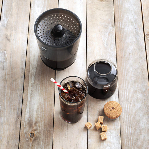 OXO Brew Compact Cold Brew space-saving design fits on countertops or in fridge