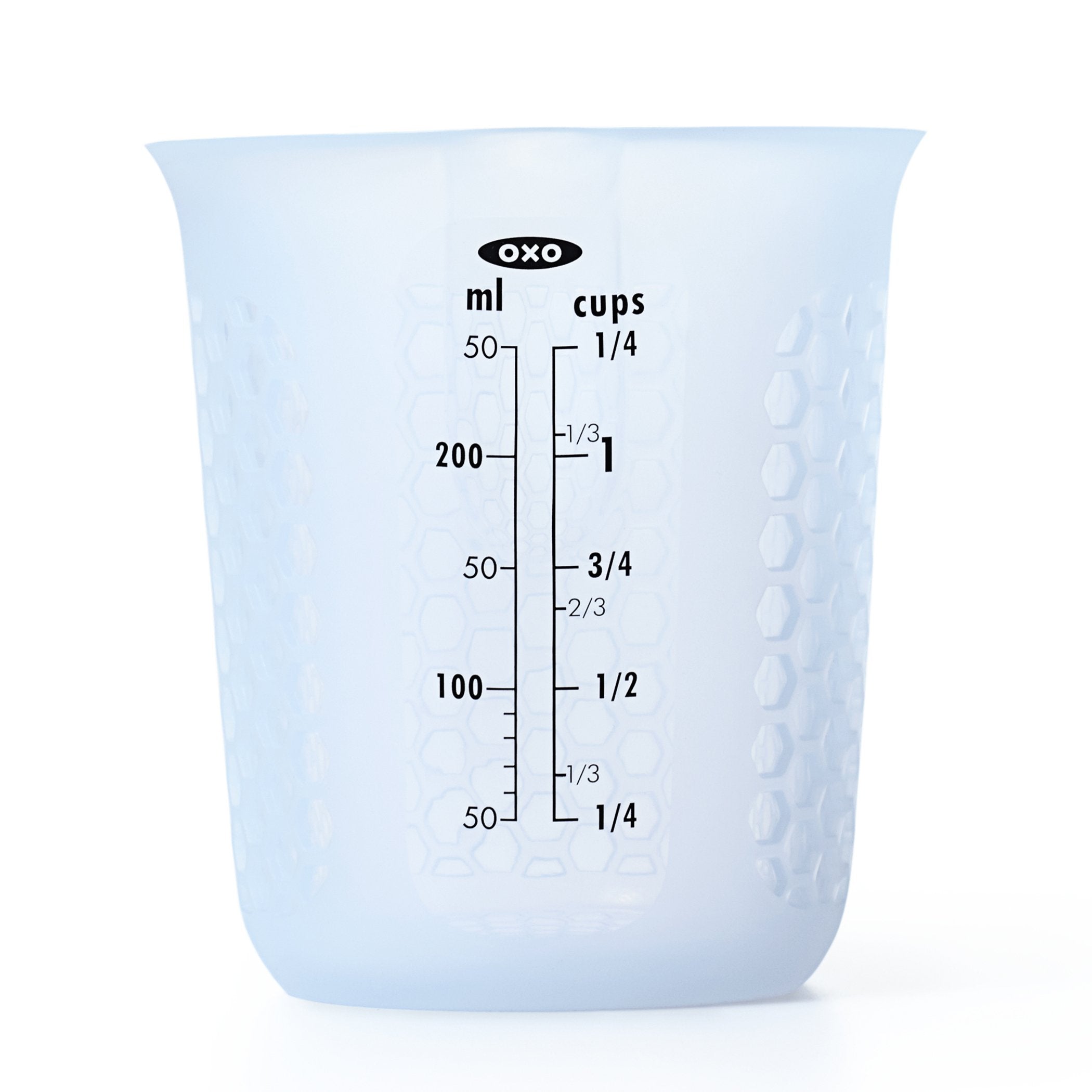 OXO GG 1-cup squeeze-and-pour silicone measuring cup for precise pouring.