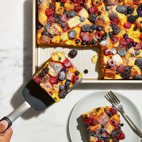 OXO GG Non-Stick Pro Cake Pan coating close-up showcases durable, easy-release surface