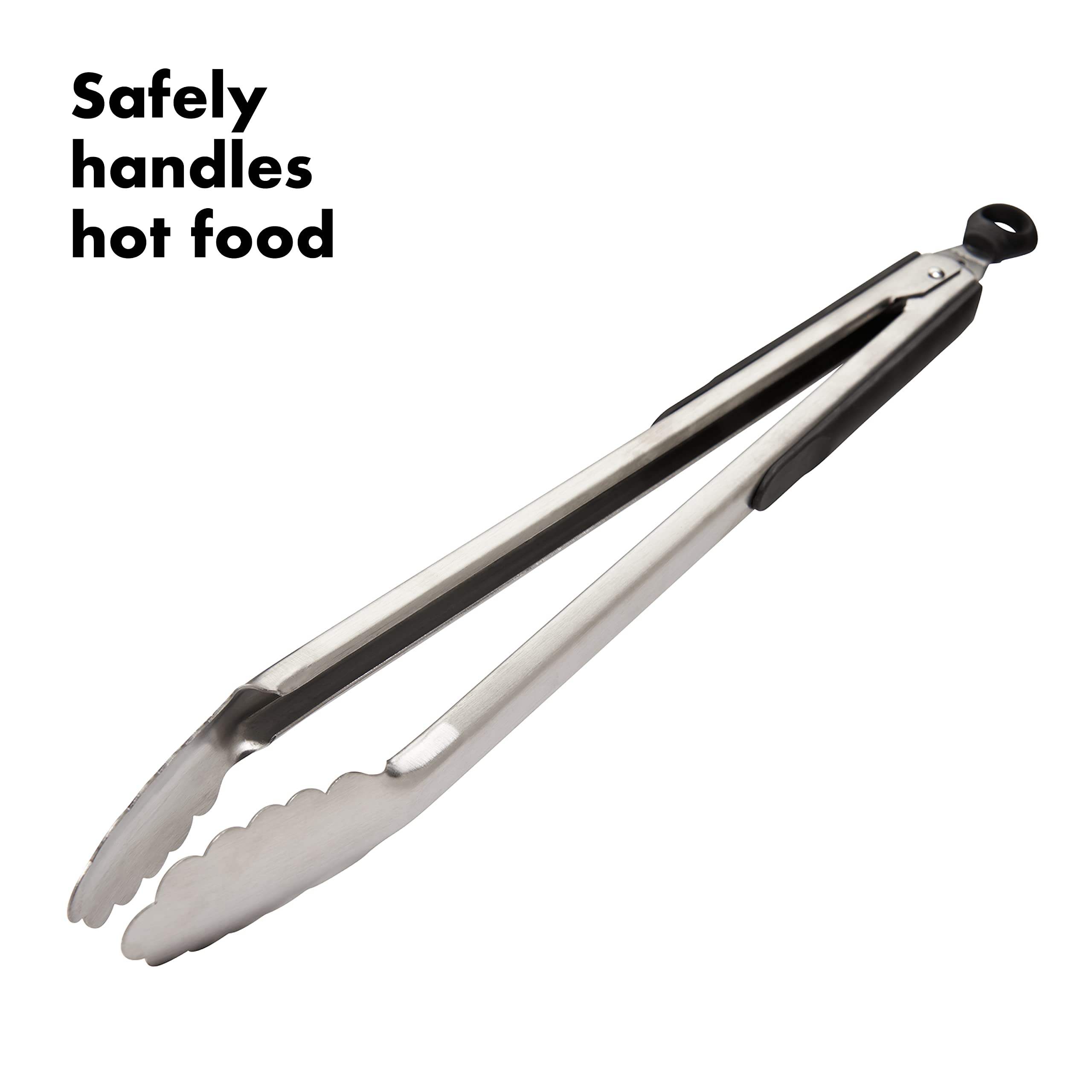 OXO Good Grips scalloped edges securely grip food for turning.