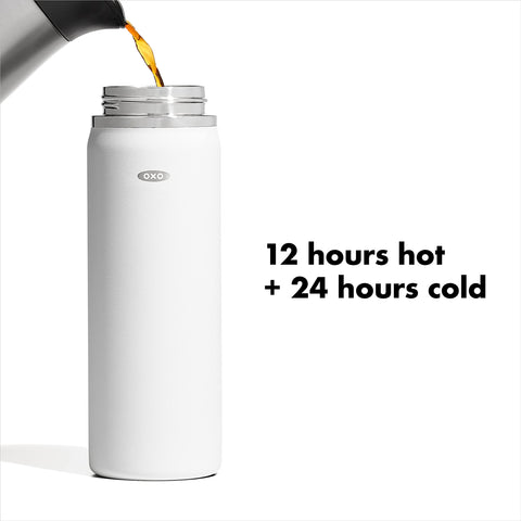 OXO Good Grips BetterTemp insulation maintains heat and cold for hours
