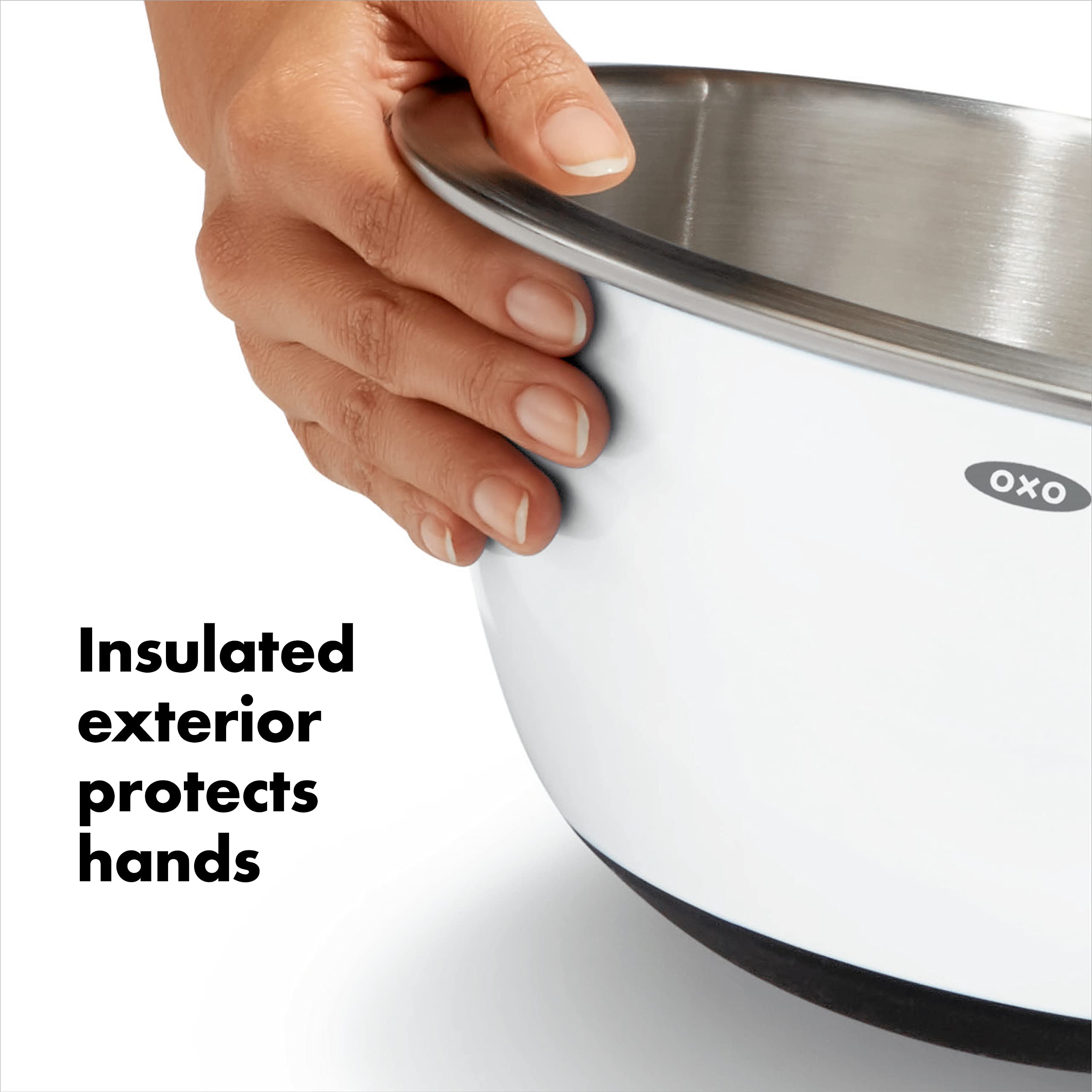 OXO Good Grips 5-quart bowl interior-brushed suited for large batches and salads