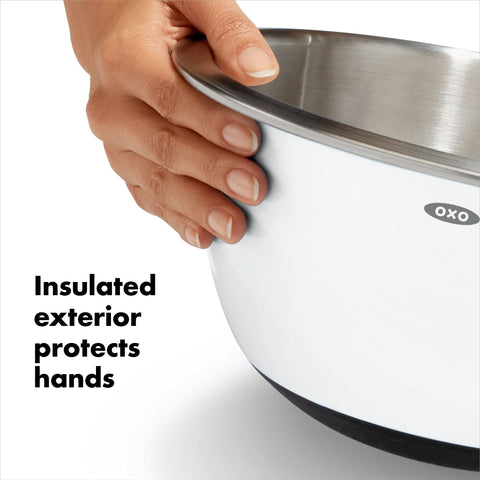 OXO Good Grips 5-quart bowl interior-brushed suited for large batches and salads