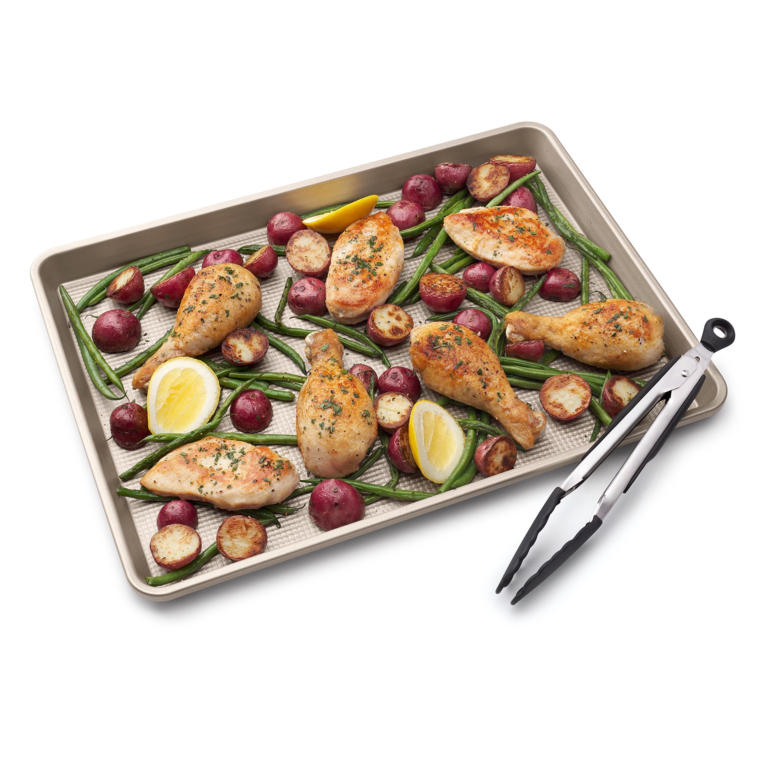 OXO Good Grips 9-inch tongs ideal for sautéing and flipping