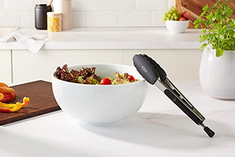 OXO Good Grips 9-inch tongs serving with precision