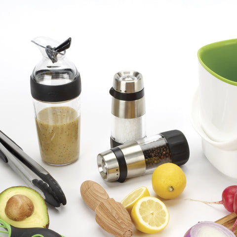 OXO Good Grips Accent Salt Grinder refill by turning over and unscrewing cap