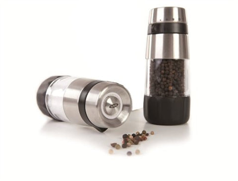 OXO Good Grips Accent Salt Grinder rotate tab for adjustable grind level