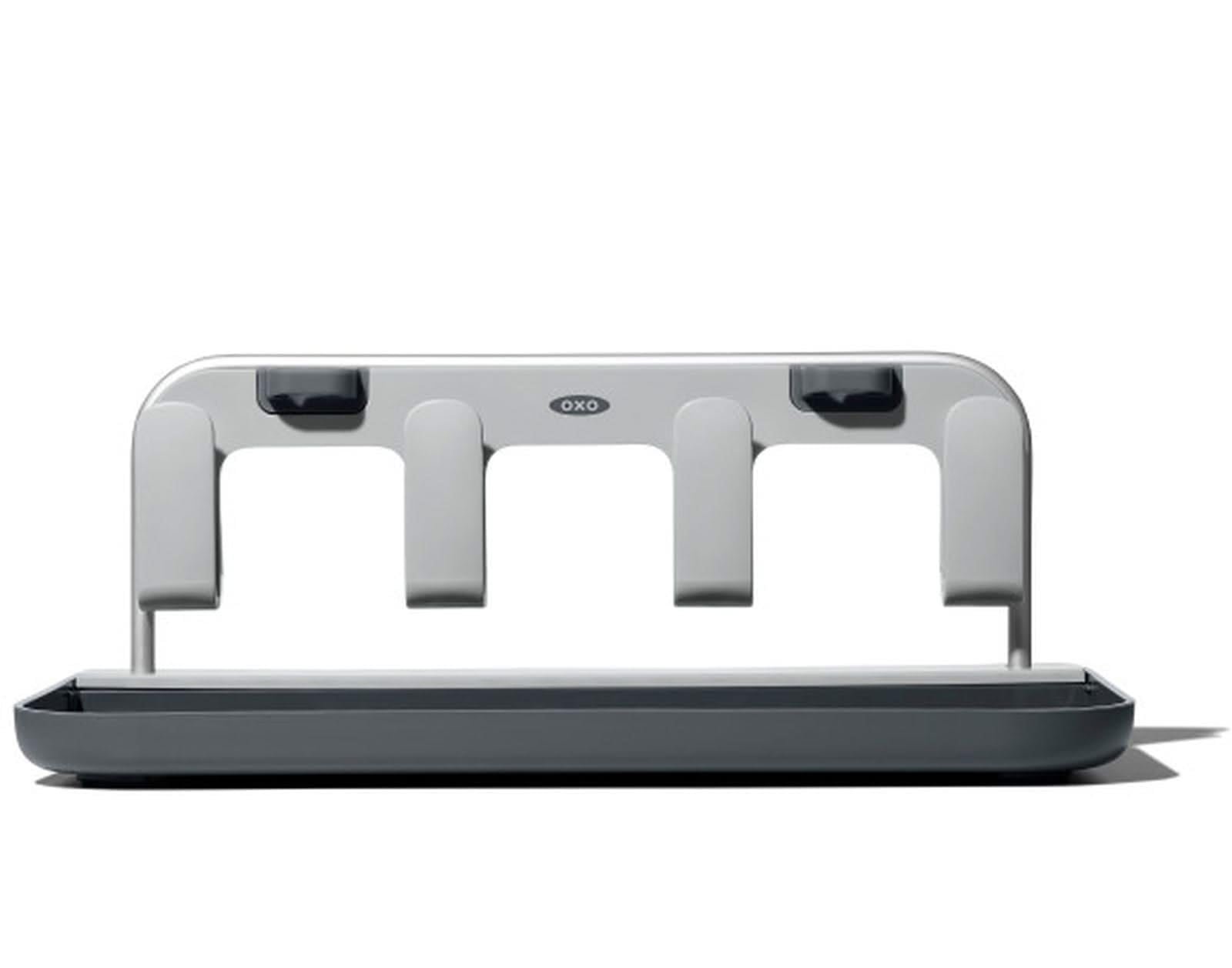 OXO Good Grips frame highlights straw holders for up to four straws drying