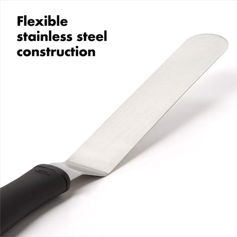 OXO Good Grips Bent Icing Spatula ideal for cake icing applications.