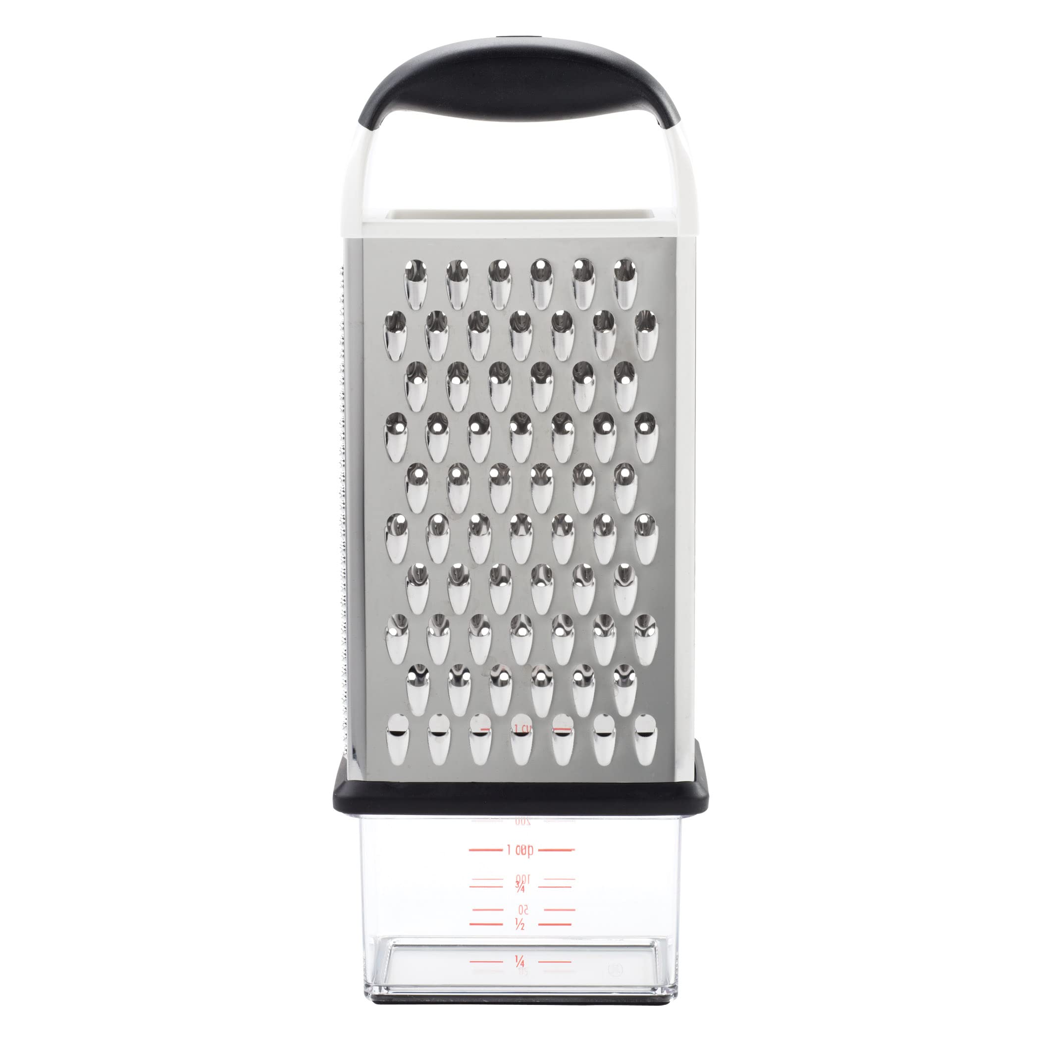 OXO Good Grips Box Grater coarse grating surface for fast shredding