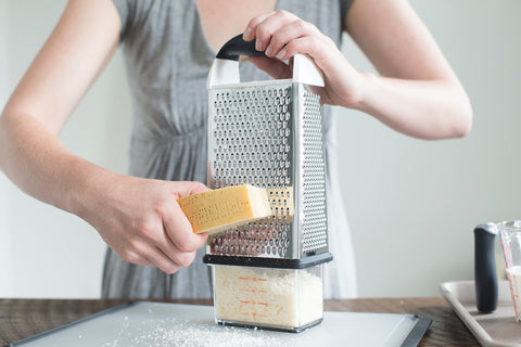 OXO Good Grips Box Grater lid attached for secure storage