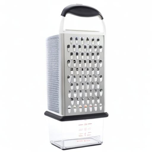 OXO Good Grips Box Grater measurement markings for portioning grated ingredients