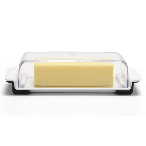 OXO Good Grips Butter Dish top view with stable stoppers for steady cutting