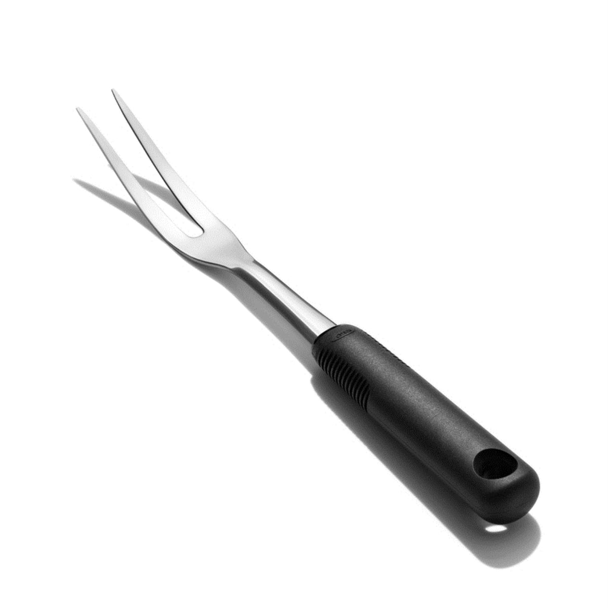 OXO Good Grips carving fork in stainless steel for secure carving and serving