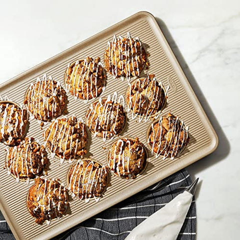 OXO Good Grips made in USA bakeware feel sturdy and reliable.