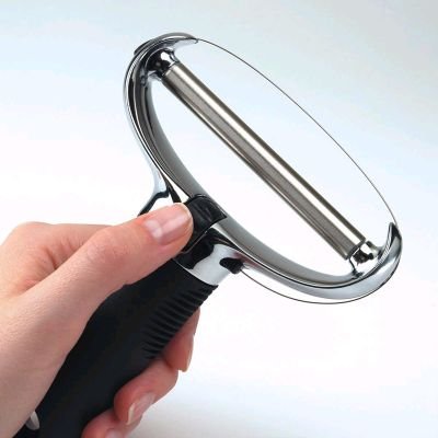 OXO Good Grips Cheese Slicer die-cast zinc body provides durable slicing