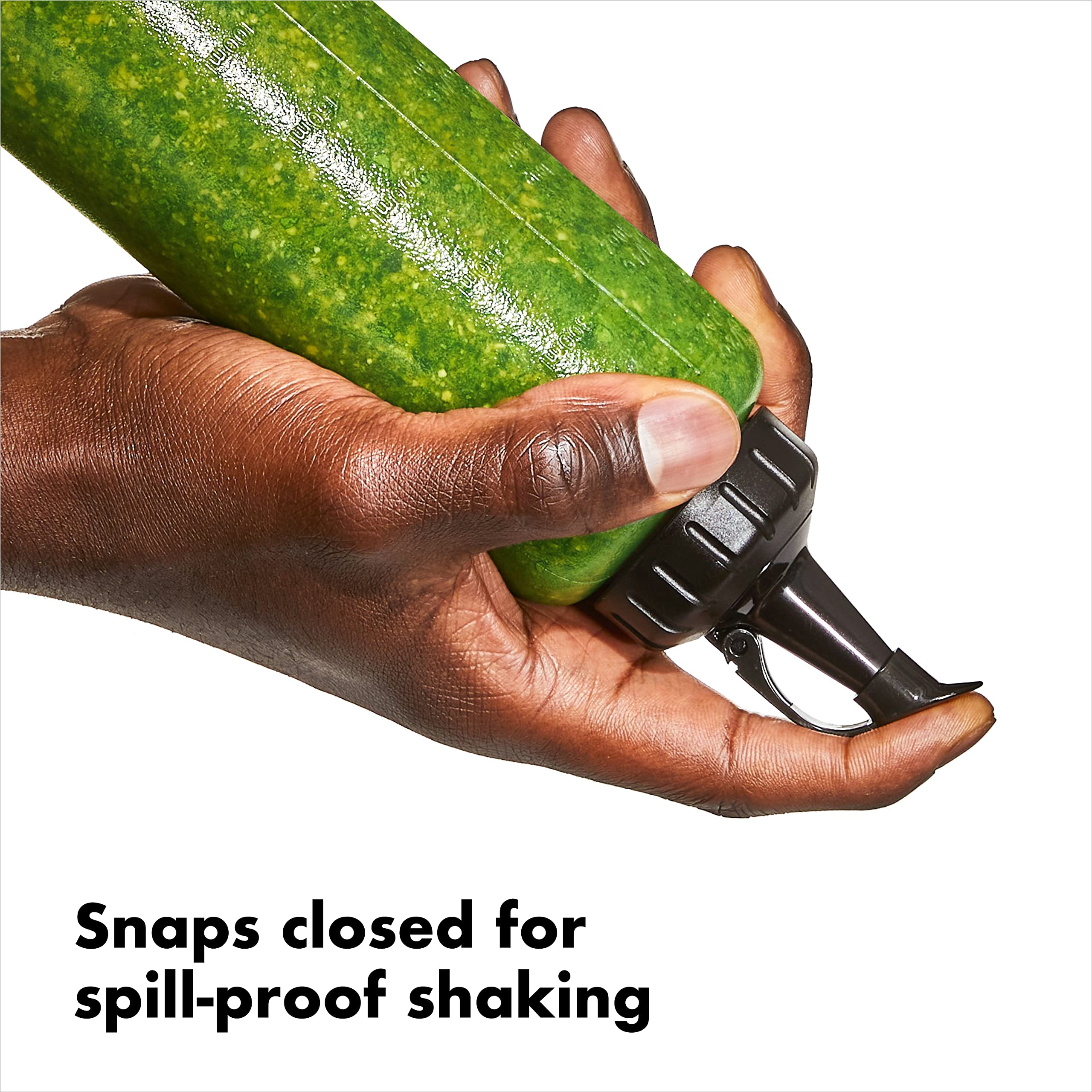 OXO Good Grips squeeze bottle with wide-tip pour for thick dressings