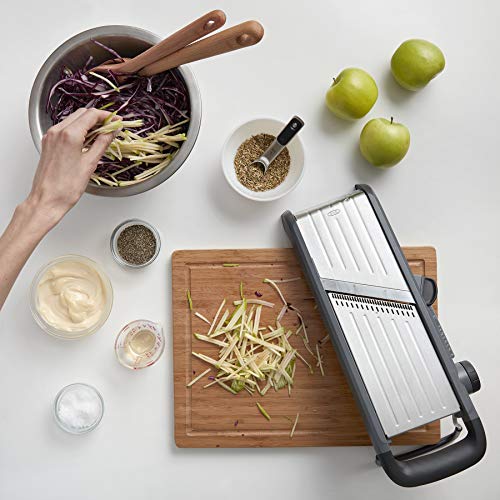 OXO Good Grips Chef's Mandoline 2.0 integrated French fry blade for even fries