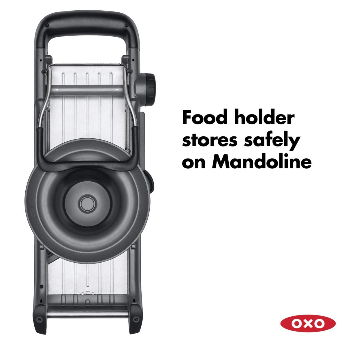 OXO Good Grips Chef's Mandoline 2.0 straight and crinkle slash blade options