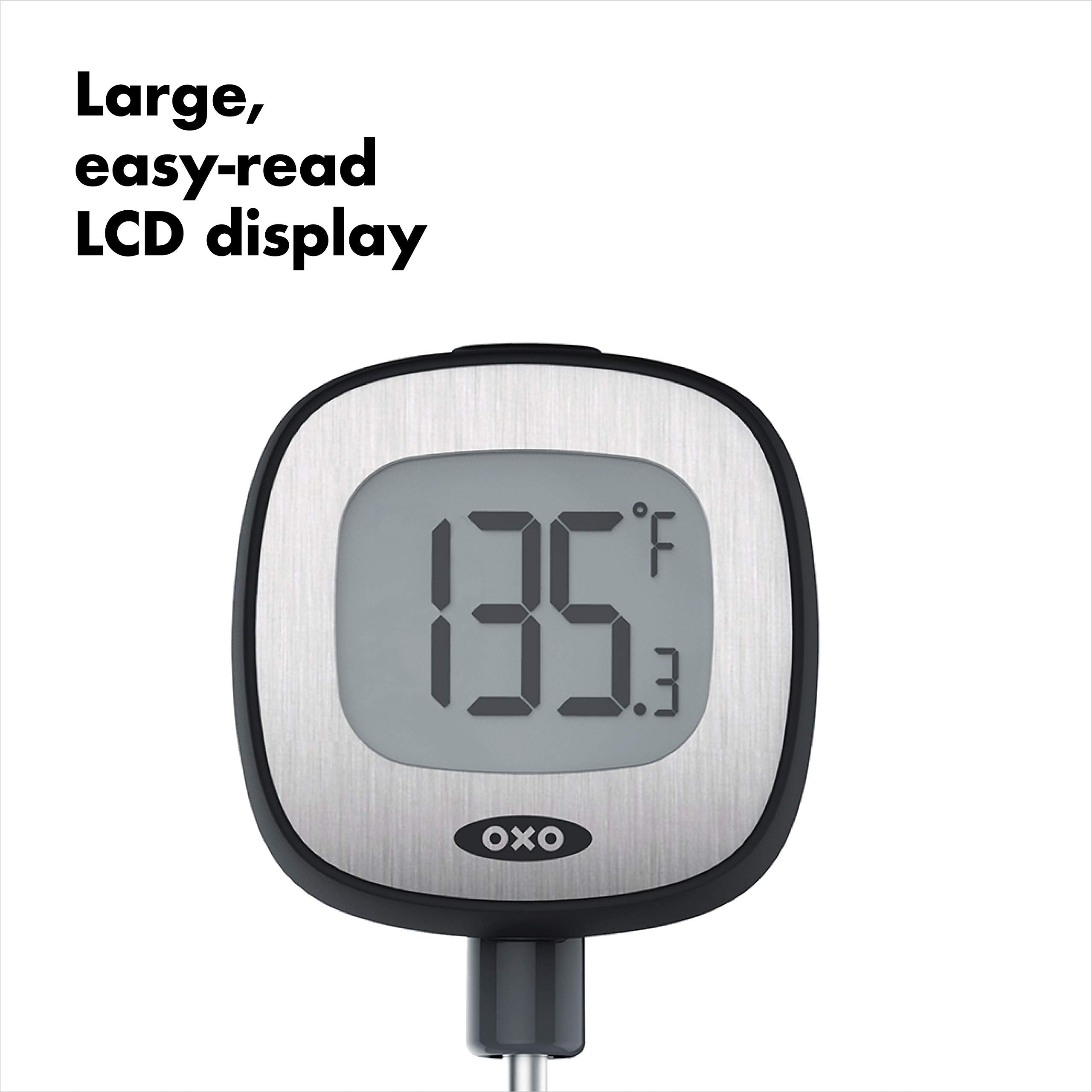 Oxo Good Grips thermometer in protective sleeve keeps the probe safe and ready.