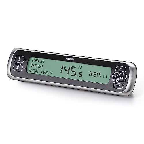 OXO Good Grips thermometer LCD display shows real-time readings