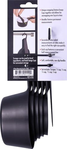 Color-coded measurements on OXO Good Grips cups improve quick reading.