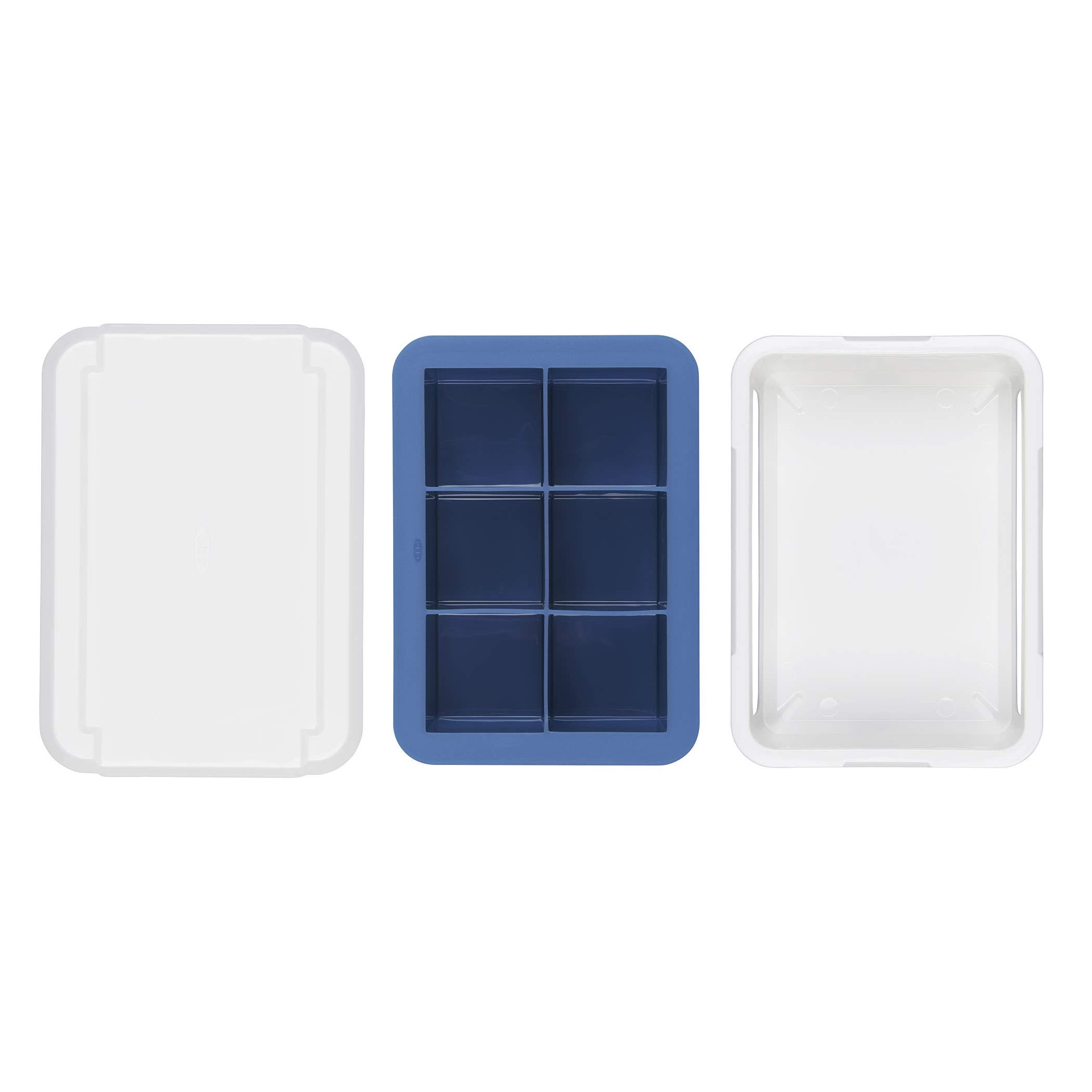 OXO Good Grips silicone tray for easy removal and stackable storage