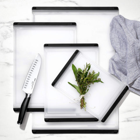 OXO Good Grips dishwasher-safe cutting board for quick cleanup