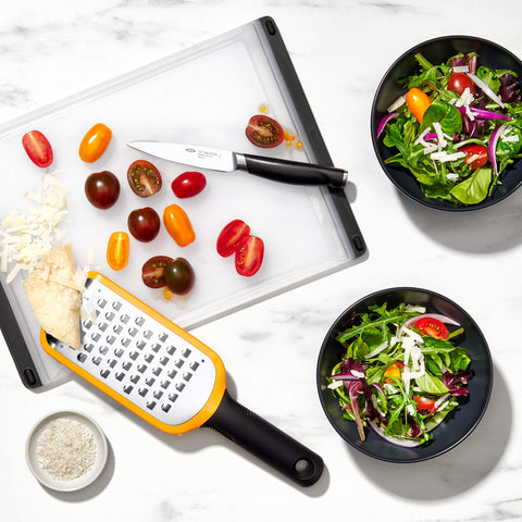 OXO Good Grips easy-pour corners simplify liquid disposal