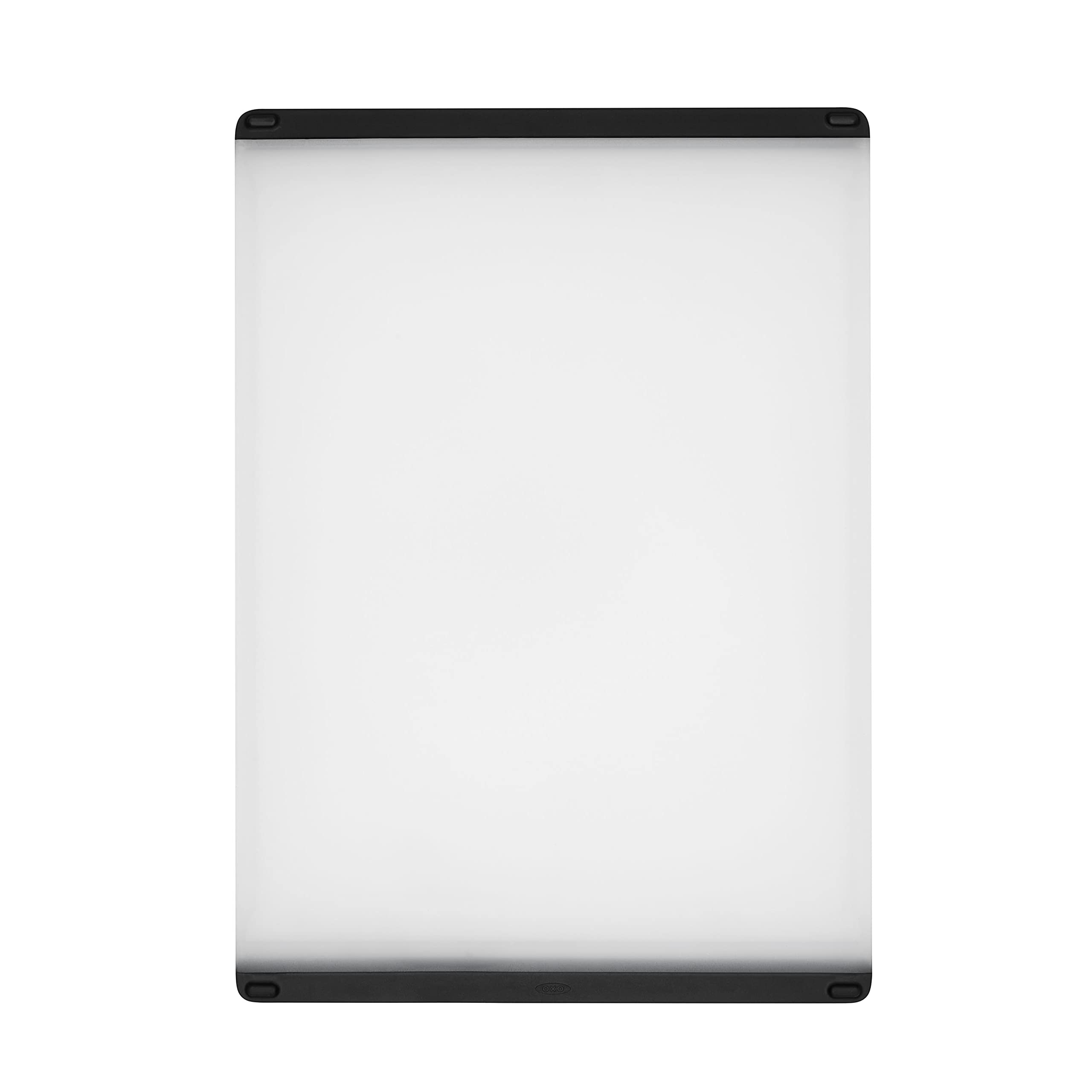 OXO Good Grips cutting board, top view, large surface for easy meal prep