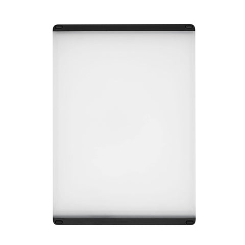 OXO Good Grips cutting board, top view, large surface for easy meal prep