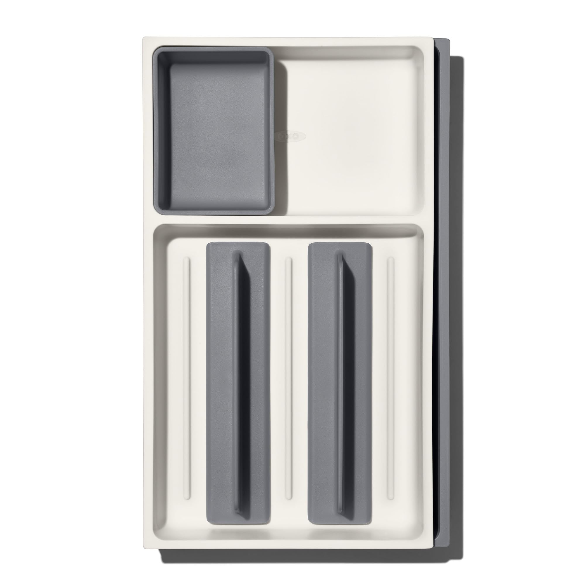 OXO Good Grips drawer organizer with storage cup for small gadgets