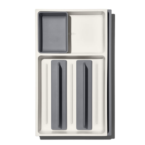 OXO Good Grips drawer organizer with storage cup for small gadgets