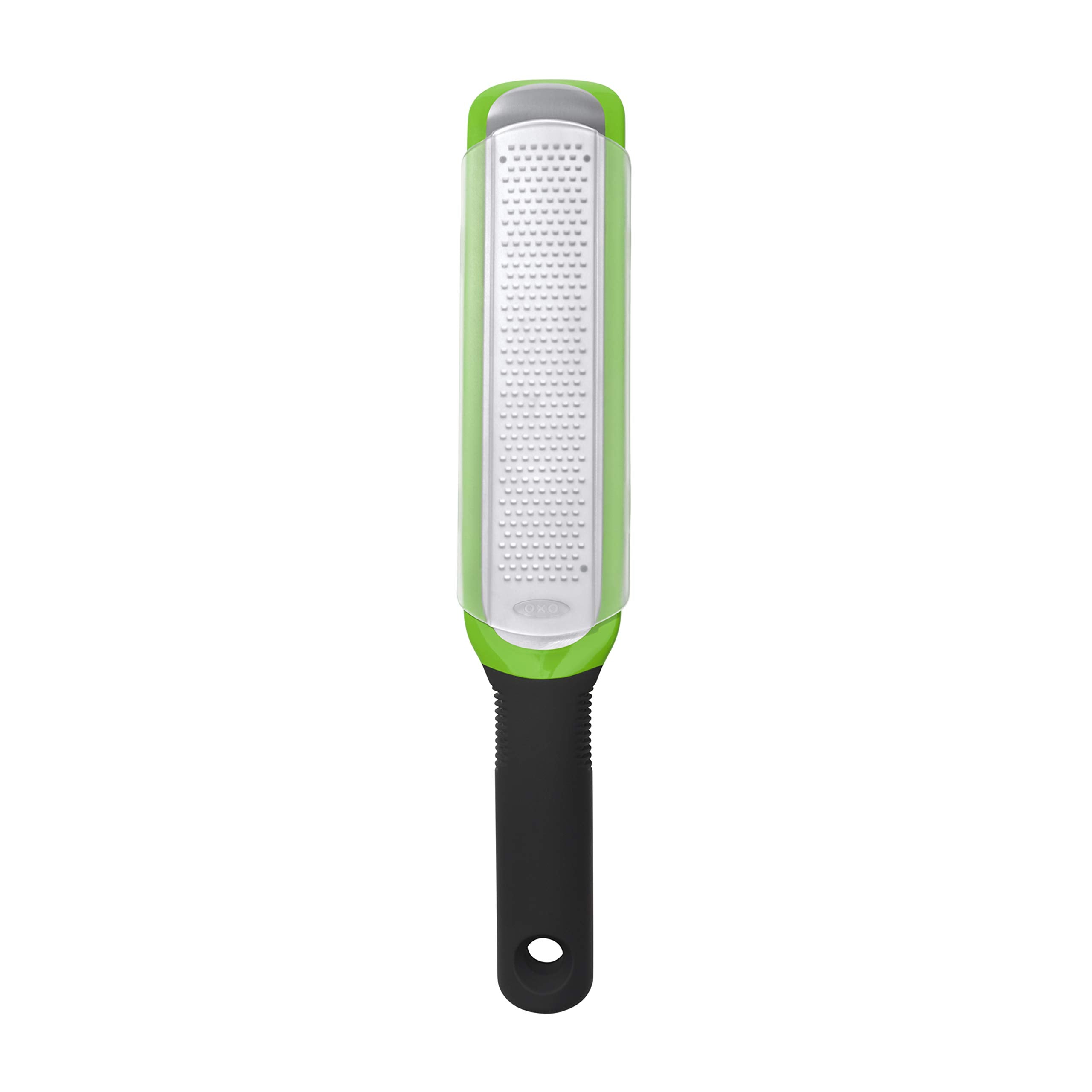 OXO Good Grips zester and grater with ergonomic handle for precise zesting and grating.