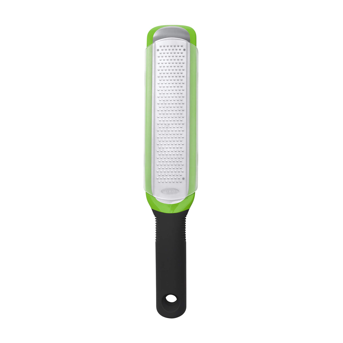 OXO Good Grips zester and grater with ergonomic handle for precise zesting and grating.