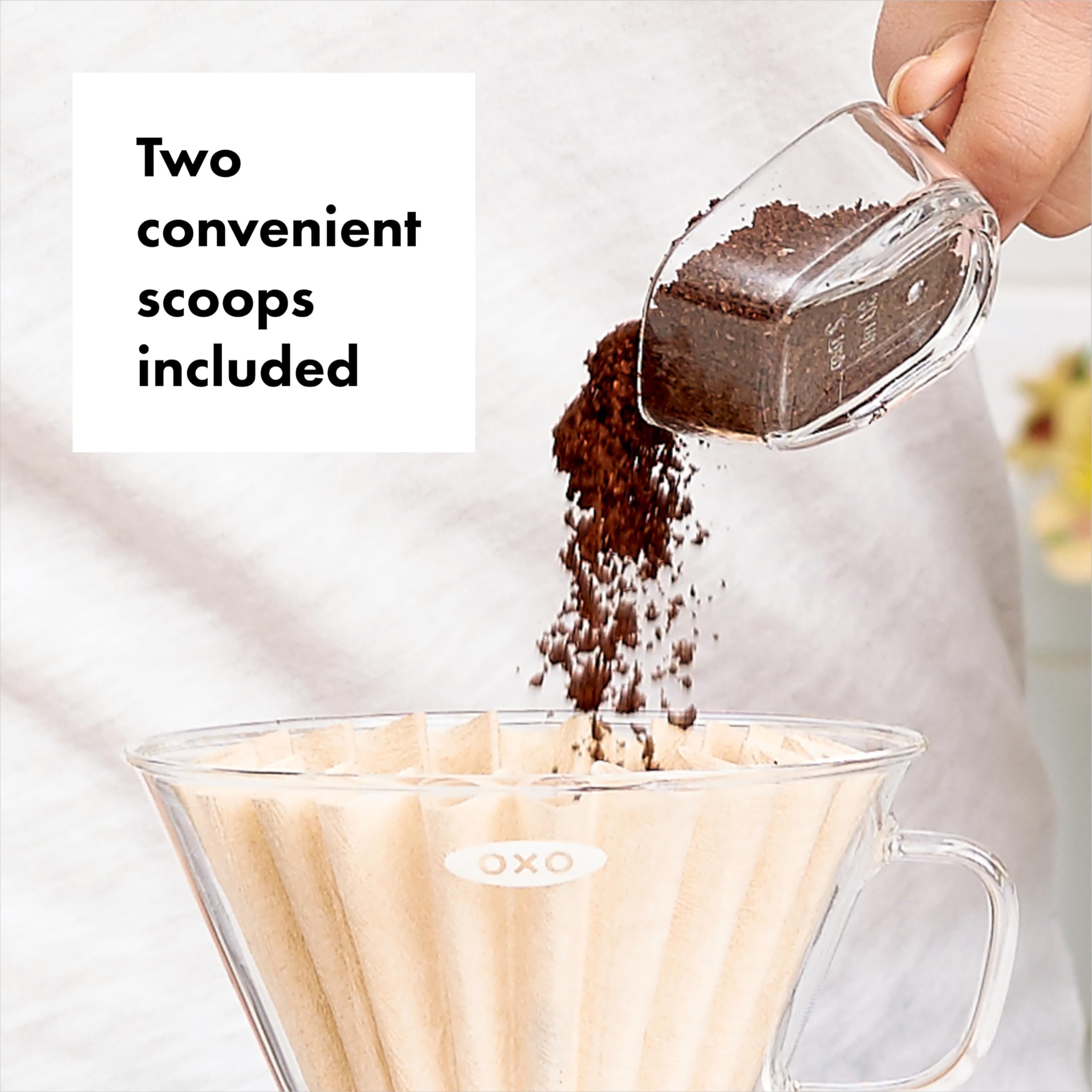OXO Good Grips fill line aids easy storing and measuring.