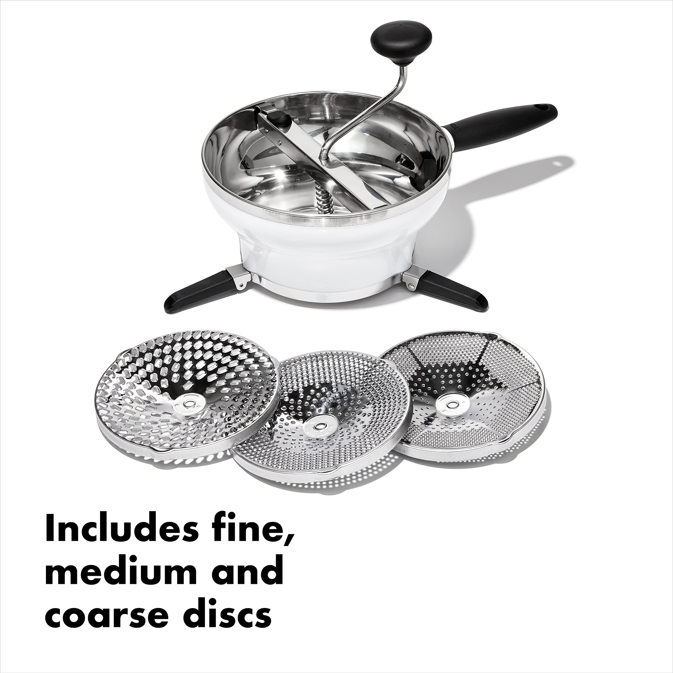 Coarse disc perfect for mashed potatoes and chunkier sauces