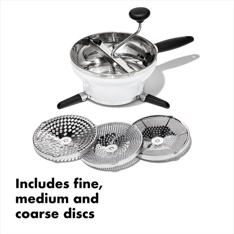 Coarse disc perfect for mashed potatoes and chunkier sauces
